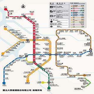 台北MRT路線図
